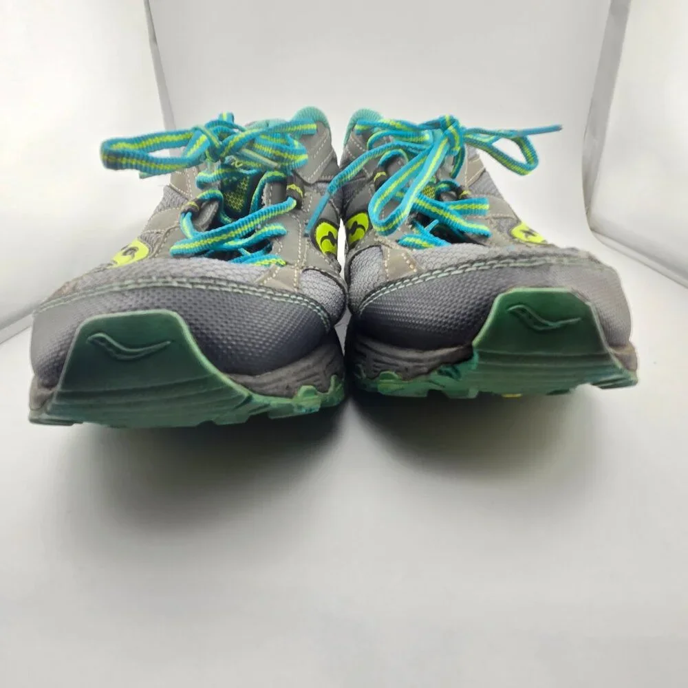 Saucony Raptor TR Grey Teal Trail Running Shoes Women’s Size 9 Sneakers